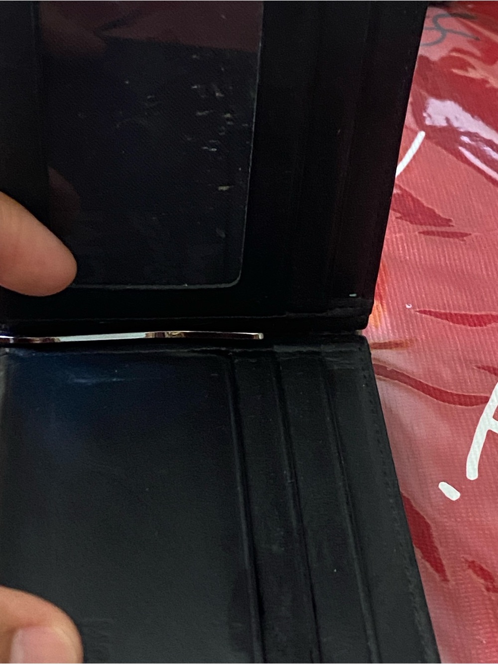 MCM Black Signature Monogram Leather Wallet - Picture 6 of 11